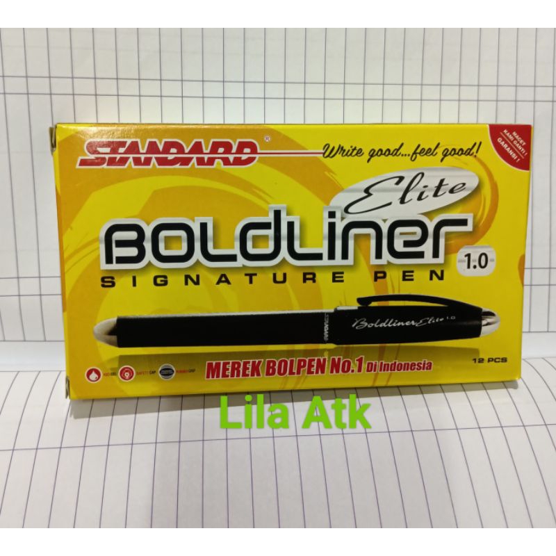 

Pulpen Standard Boldliner Elite 1.0