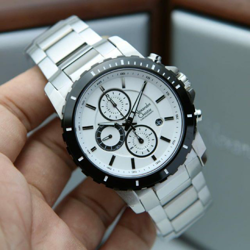 Jam tangan Alexandre Christie AC 6141 Pria Chrono