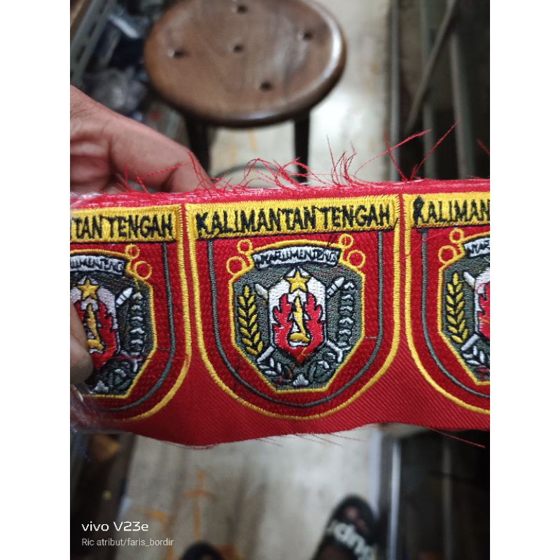 bedge kalimantan timur logo kalimantan timur pemda bedge bordir patch emblem