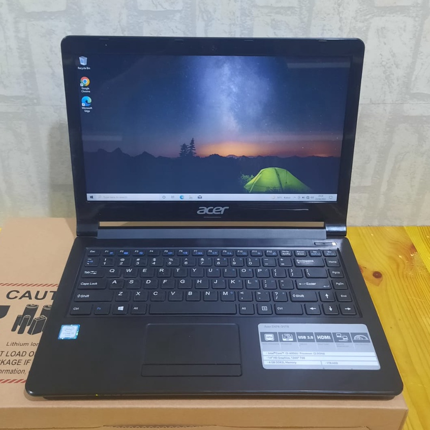 Laptop Acer Z476, Core i3 Gen 6Th, Ram 4Gb, Hdd 1Tb