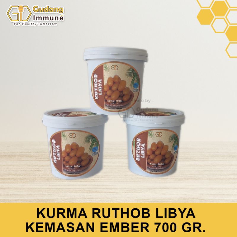 Kurma Ruthob Ember Kurma Ruthab Libya Ember 700gram Kurma Muda Kurma Promil - Gudang Immune