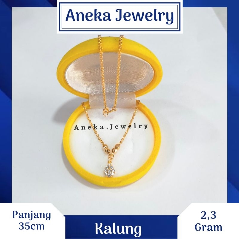 Kalung Koye Holo mata Mata, Sepuh Emas Kuning, Perak 925