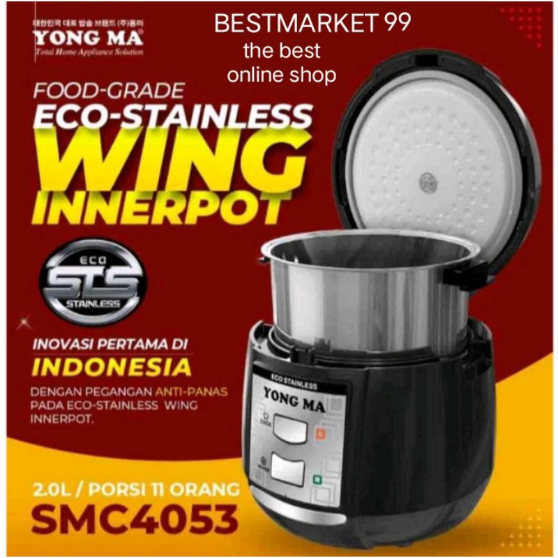 MAGIC COM YONG MA SMC 4053 YONGMA 2 LITER STAINLESS