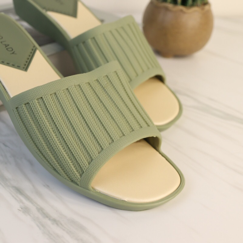 (Porto BNi) Sandal heels slop / heels wanita slop