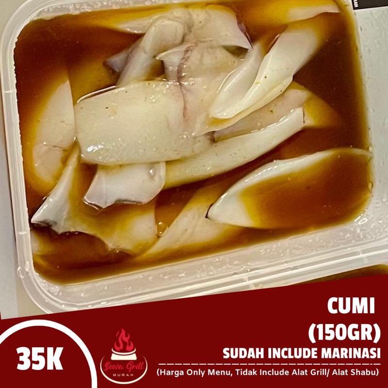 

Cumi DIMARINASI (150Gram)