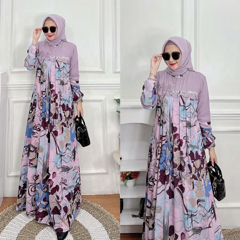 [BARU] SHABILA DRESS PRESENT By ALODY/ DRESS HAMIS FASHION MUSLIM WANITA TERBARU