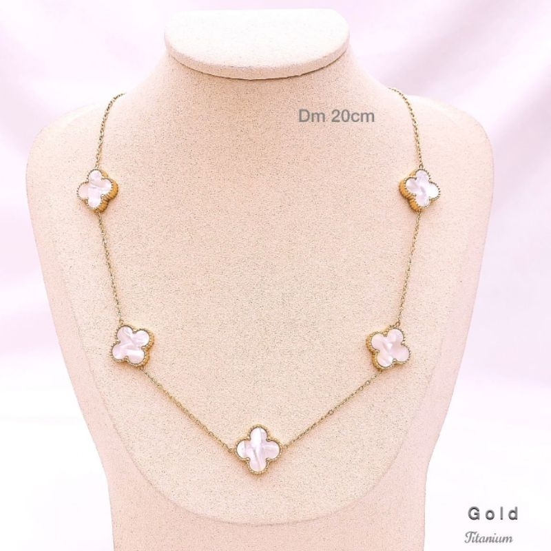 Kalung Titanium Asli Premium Quality Necklace Stainless steel anti karat anti alergi K128