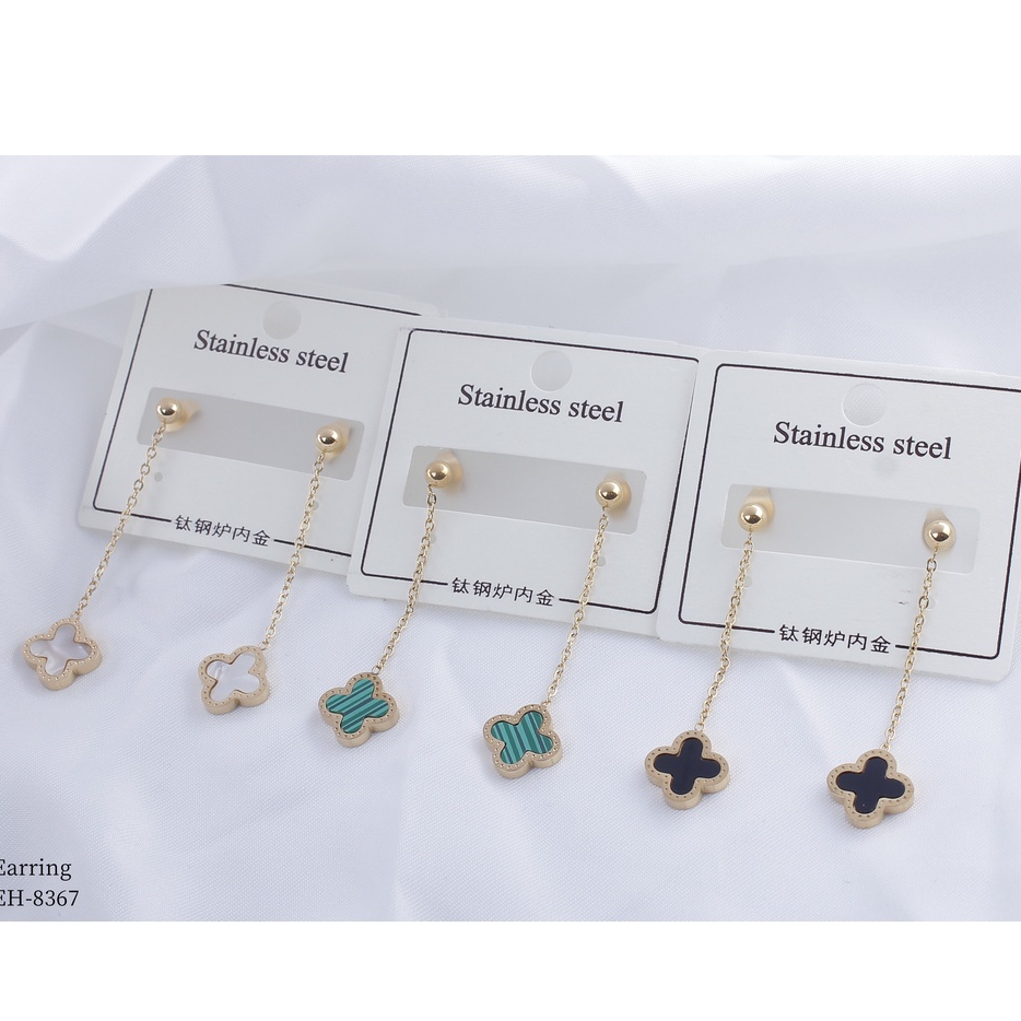 Anting Titanium Permata Warna Warni Fashion Jewelry 8367