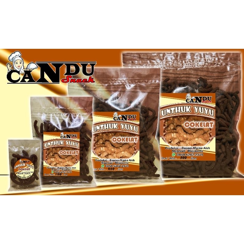 

Camilan unthuk Yuyu / akar pinang / sarang burung rasa coklat