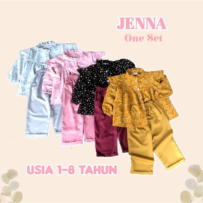 setelan anak jenna / one set jenna / blouse celana anak