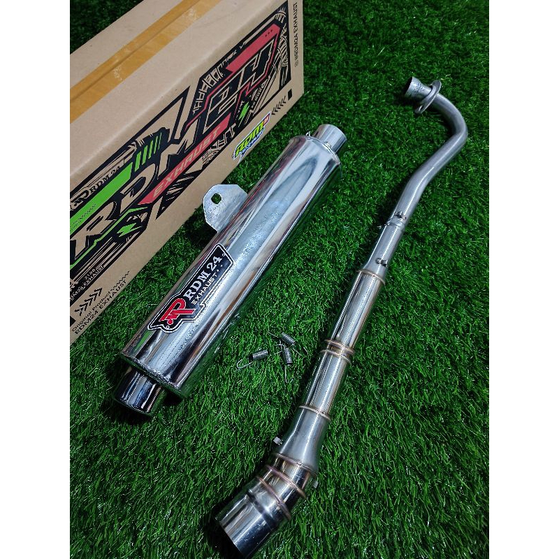 Knalpot Original RDM24 Type CKD FU Untuk Motor SUPRA X125 Supra 110 Jupiter X Vega