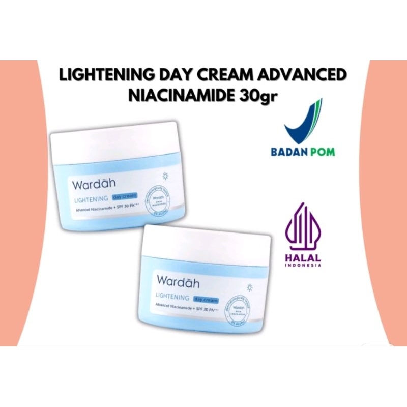 Cream Wardah lightening siang dan malam 30gr