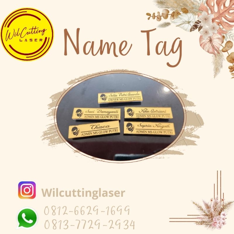 

Name Tag/ Papan Nama Baju