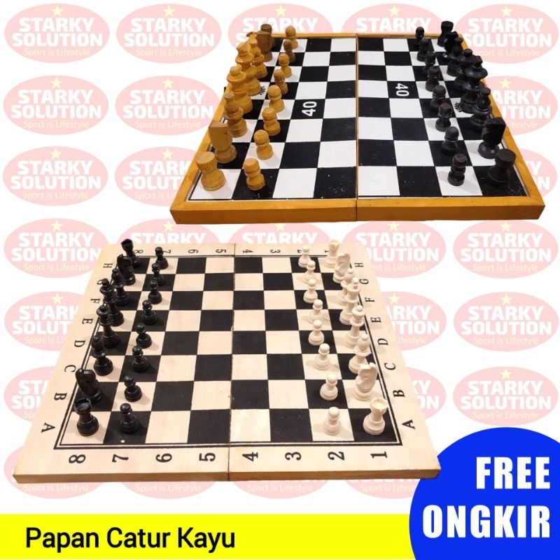 CATUR Papan Catur Kayu Chess
