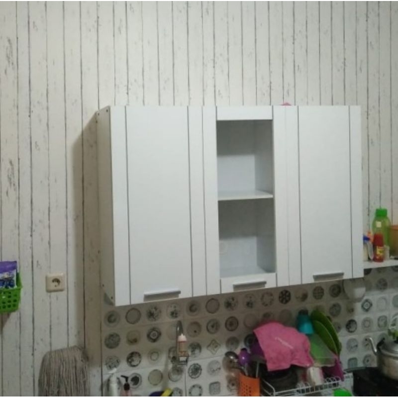 kitchen set ramya dua pintu kitchen set rak dapur minimalis rak dapur putih KSA 281