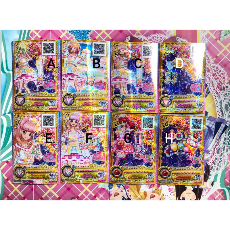 Kartu Aikatsu Friends Jepang JLR Premium Sugar Melody Milky Joker Aine Mirai Cute Pop Satuan Origina