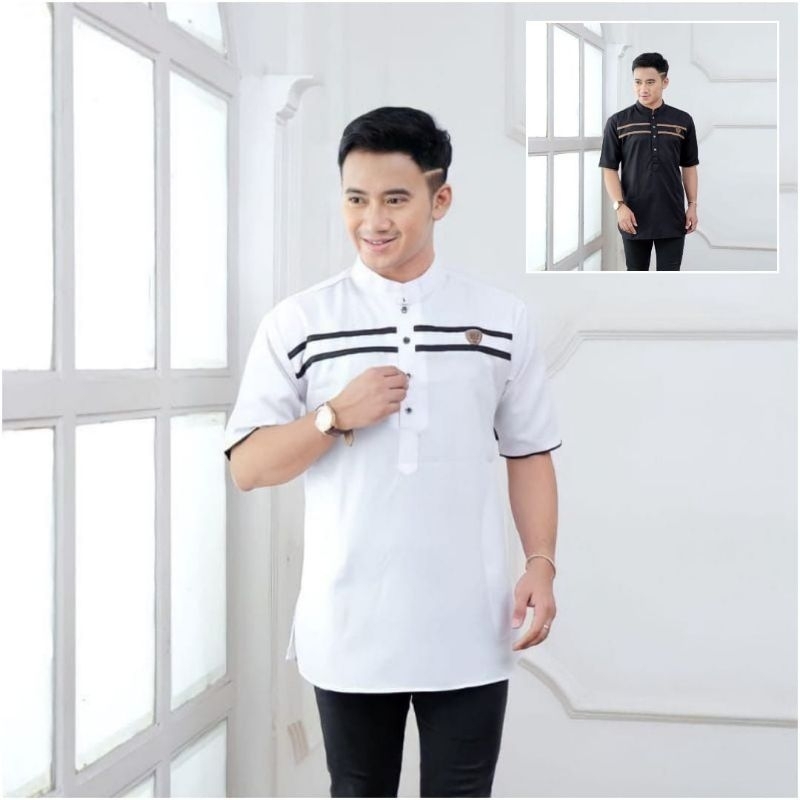 Baju Koko Pria Dewasa Terbaru List 2 Material Katun Adem Serap Keringat