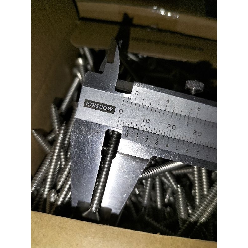 sekrup jf #8 x 2.1/2 ( 4.1mm x 65mm) stainless 304 A2-70