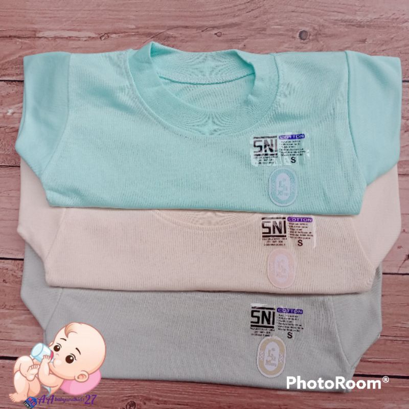 6PC LOVE AND MOM Kaos Oblong Bayi Berlabel Ukuran S M L XL SNI Murah Nyaman Berkualitas