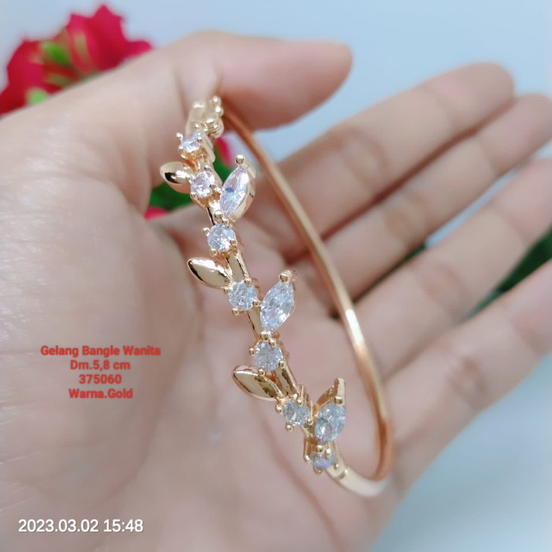 Gelang Aksesoris Fashion Wanita Lapis Emas Terlaris Termurah Tidak Mudah Luntur