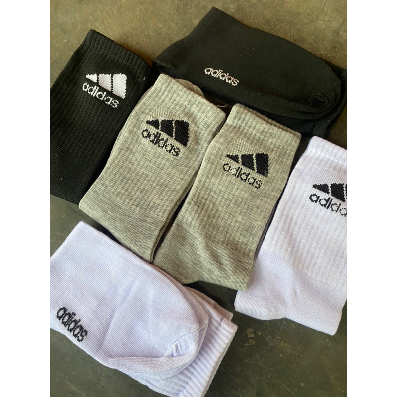 Kaos Kaki Adidas Socks Olahraga Sebetis Panjang PE Futsal