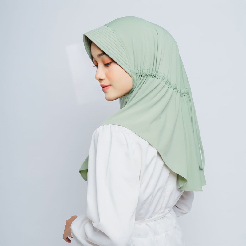 Dhinda Hijab - Bergo Daily Serut Size M (Jersey Ity Terbaik) Hijab Serut ternyaman