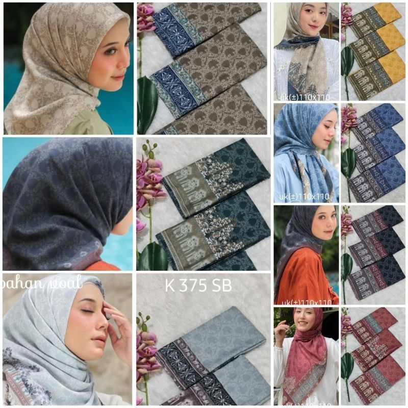 jilbab voal motif premium laser cut terbaru