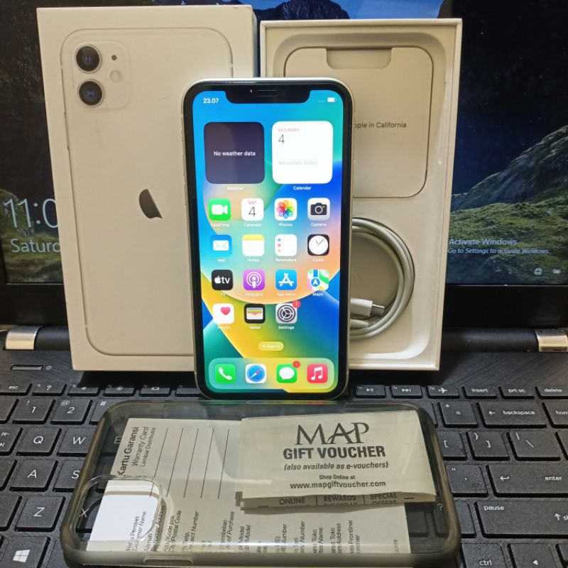 iPhone 11 128GB Fullset Like New Resmi Indonesia