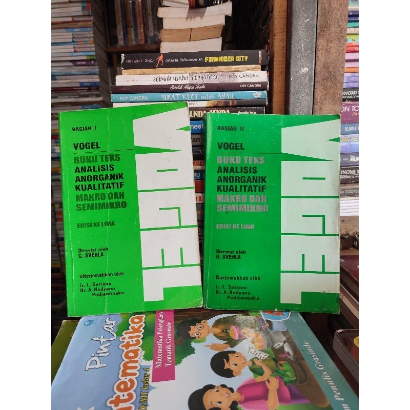 Vogel. buku teks analisis anorganik kualitatif. jilid 1 & 2
