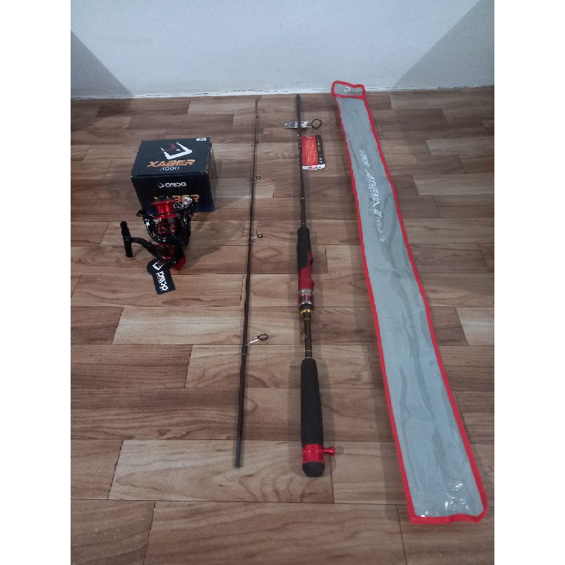 Satu Set Pancing Joran daido Athena III + Reel daido Xaber 800/1000/2000/3000 (Bonus Kili-kili)