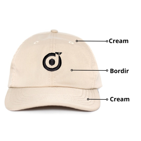 Topi DLOOZY Pria Wanita Baseball Polo cap Cream Dlz07