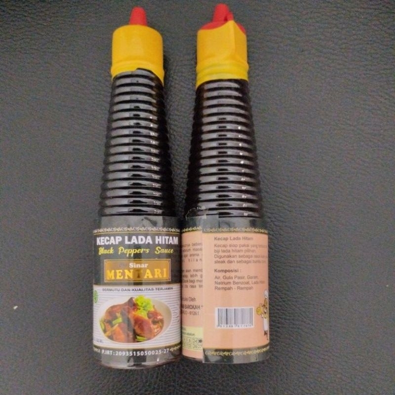 Kecap manis soy sweet cap dua burung saus lada hitam black pepper sauce botol pet