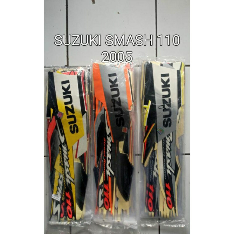 striping standar ori Suzuki smash 2005 stiker smash old lama list body smash