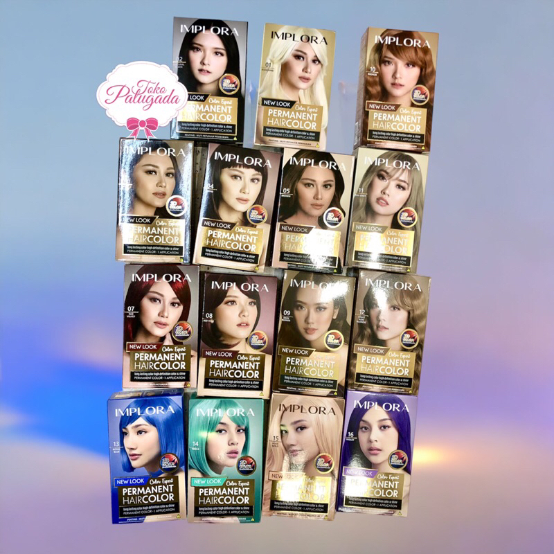 [BISA COD] Implora Permanent Hair Color - Cat Rambut Implora - Cat Rambut - Pewarna Rambut