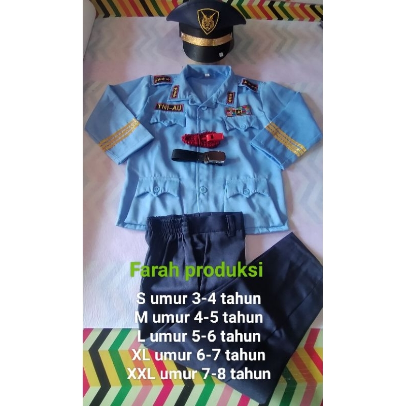 BAJU SERAGAM AU ANAK/SETELAN KOMPLIT/KOSTUM KARNAVAL