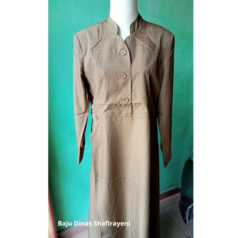 BAJU GAMIS KUNING KHAKI