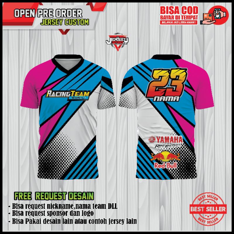 Jersey Racing Desain Custom Design...BISA COD