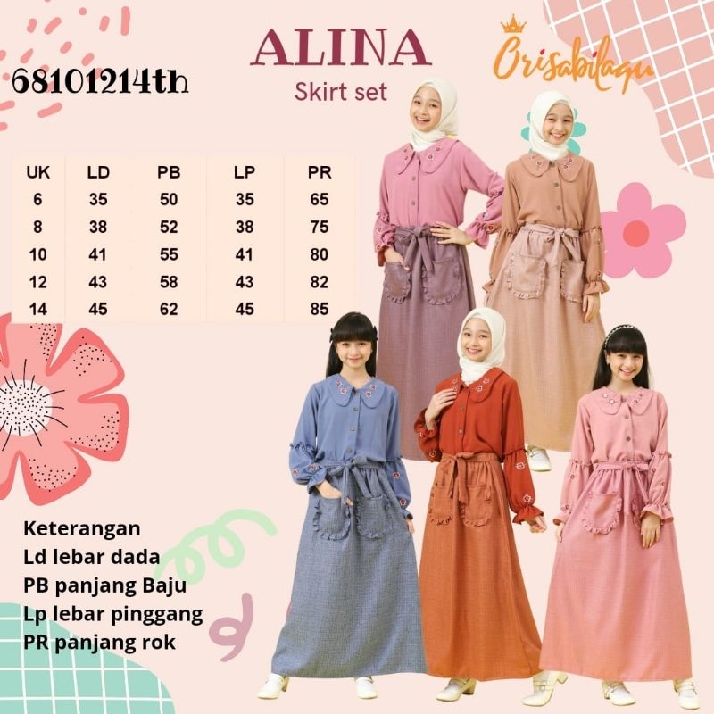 SETELAN ROK Alina Set skirt 6-12th ORISABILAQU