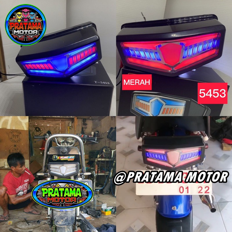 COD Lampu Stop Belakang RX King Led Running Plus Sen Stoplamp Led 3 in 1 RX King