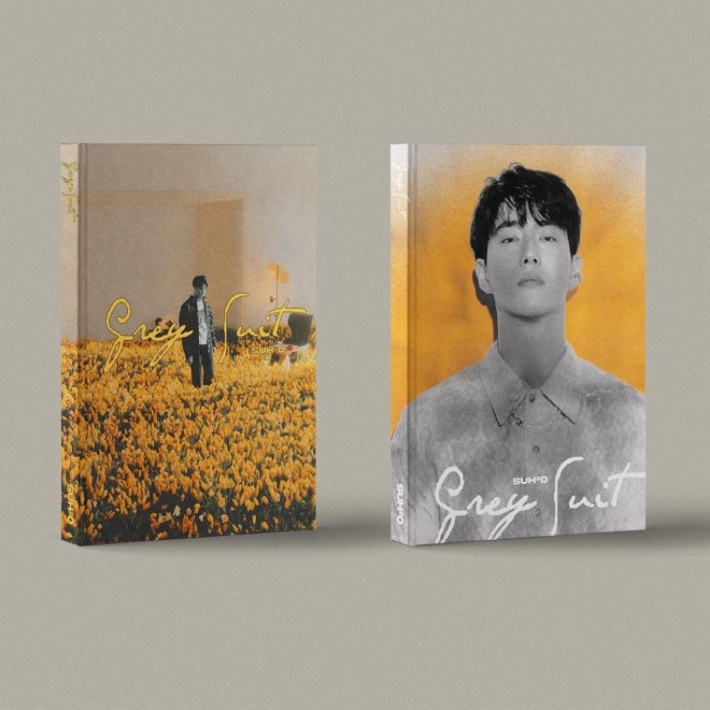 SUHO 2ND ALBUM GREY SUIT + MECIMA PHOTOCARD