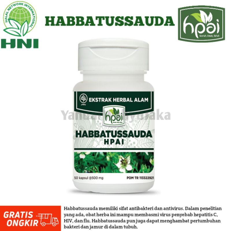 (Bisa COD) Kapsul Habbatussauda Tradisional Obat Tradision Untuk Meringankan Gejala Asma (HPAI)