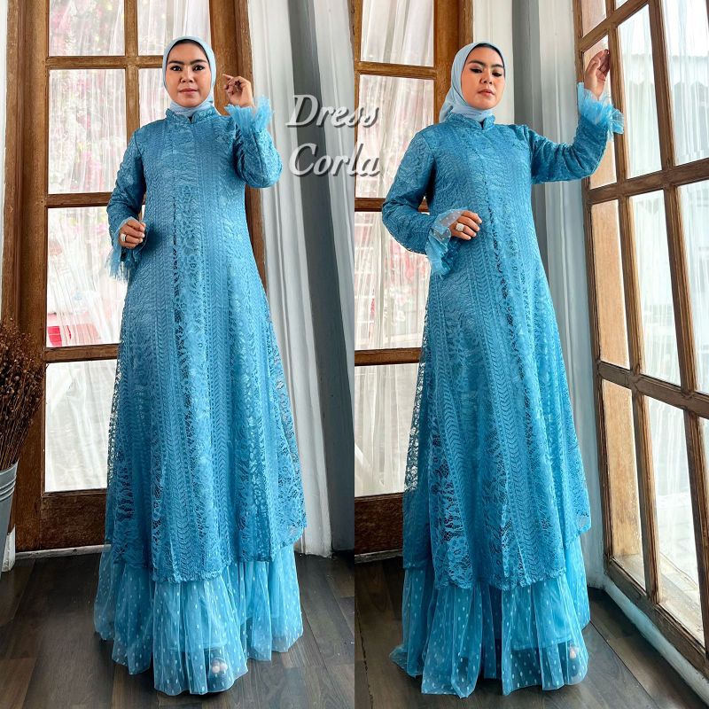 JUMBO LD 130CM//KEBAYA ORIGINAL//KEBAYA MODERN//GAMIS CORLA//BAJU PESTA BRUKAT//SERAGAMAN KELUARGA//BAJU WISUDA//BAJU LEBARAN//By MiraJaya//MDHBROTHER