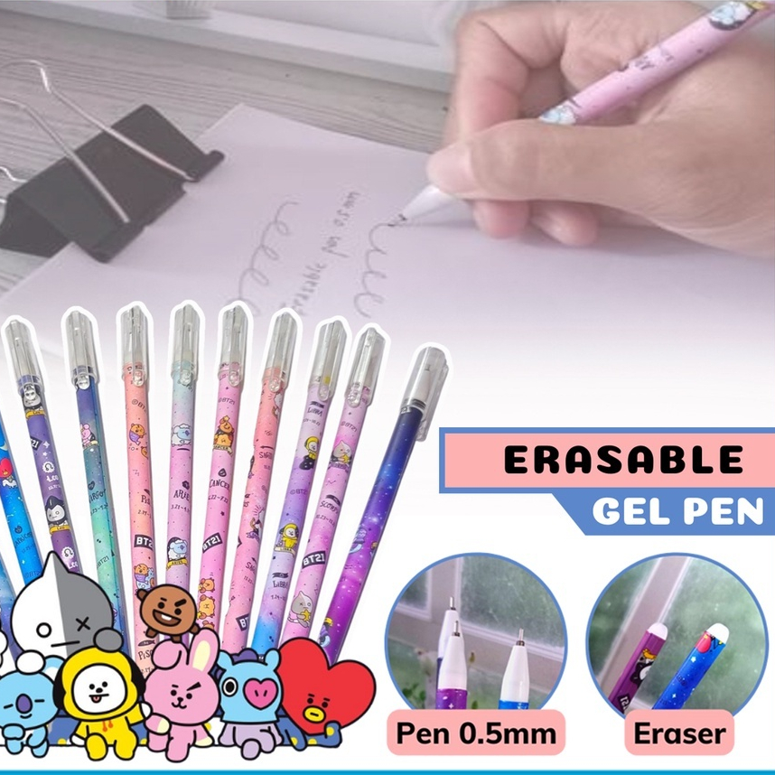 

Pulpen Gell Ajaib Dapat Di Hapus Karakter BT21 Zodiak Series || Bolpen Pena Ajaib Alat Tulis Kantor