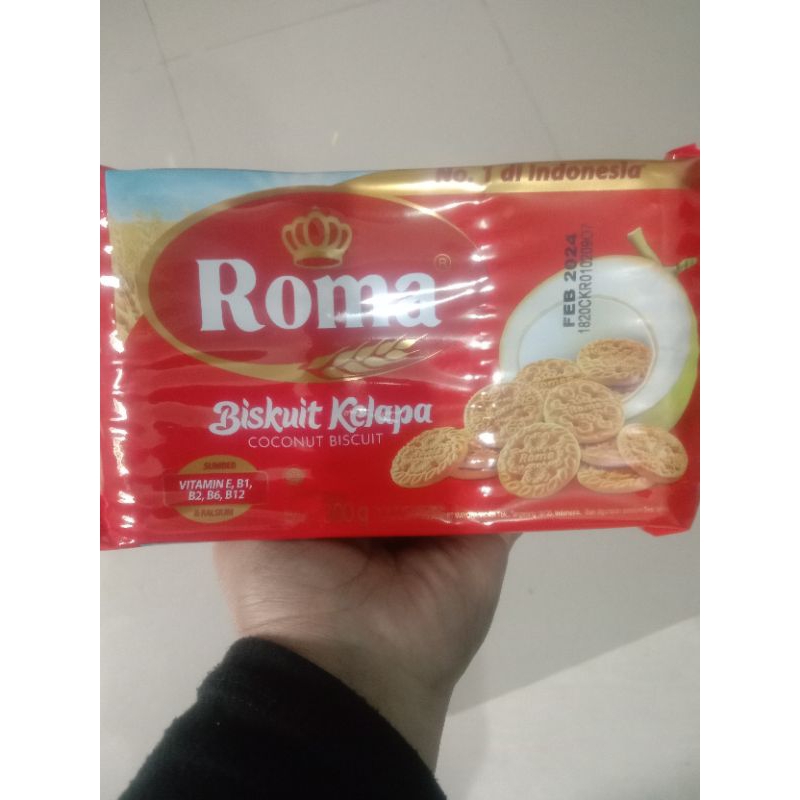 

Roma atau biskuit atau biskuit Roma atau Snack atau kelapa atau biskuit kelapa