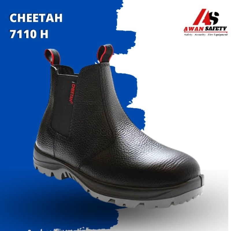 Sepatu Safety Cheetah 7110H Kulit Asli Original