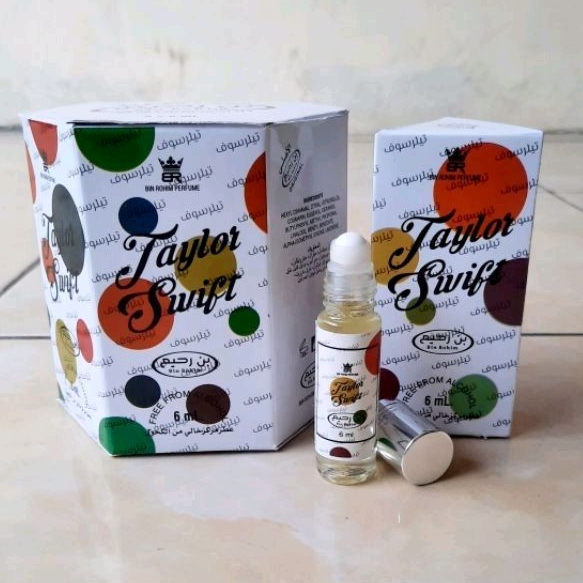 Perbox / 6 Pcs TAYLOR SWIFT Parfum Kemasan 6ml Minyak Wangi Roll On Non Alkohol