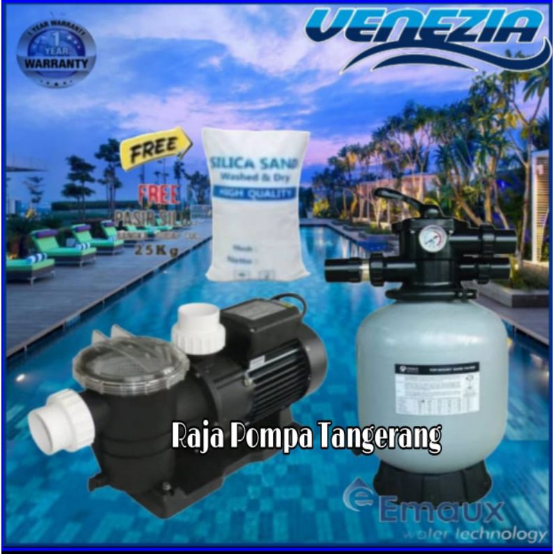 POMPA KOLAM RENANG VENEZIA STP-75 3/4HP POMPA KOLAM VENEZIA STP75