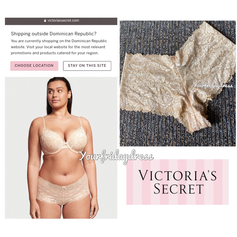 Victoria Secret  lace panty cheeky underwear for women Comfortable hipster panties original sisa exp