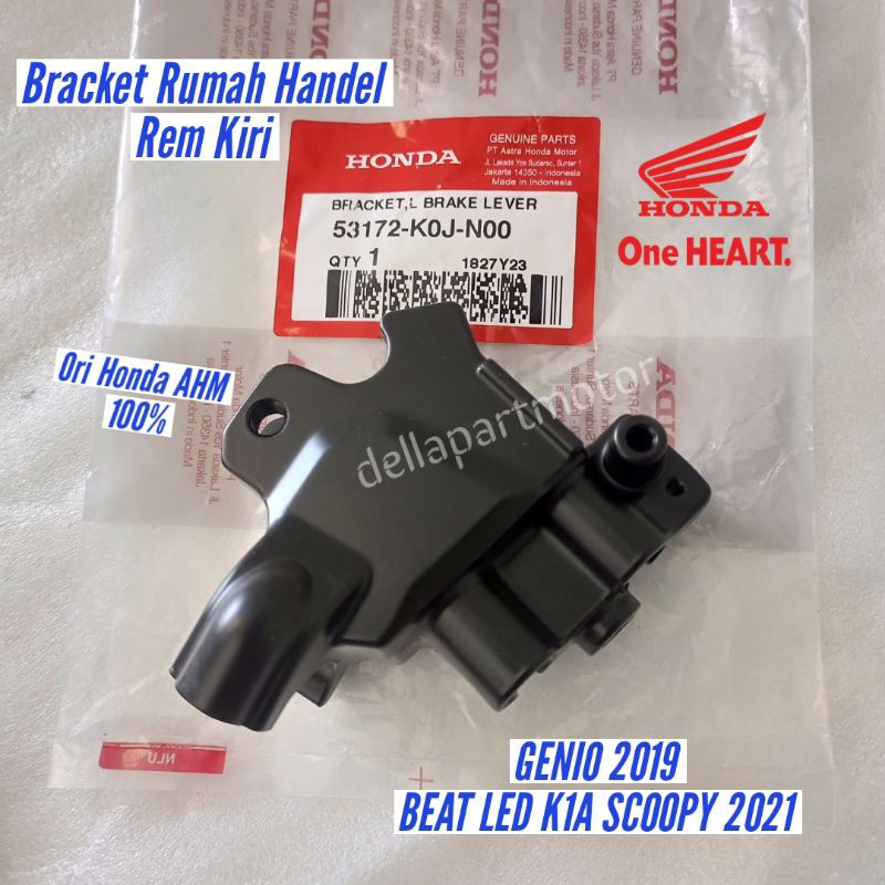 Bracket Rumah Handle Rem Kiri GENIO SCOOPY 2021 BEAT LED K1A ORI Honda