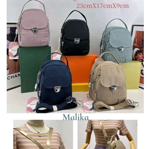SG8010 Tas Ransel Wanita import Tas Mini Malika Sighmon  3in1